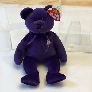 TY Princess Dianna Bear retired tush stamp 481 etc